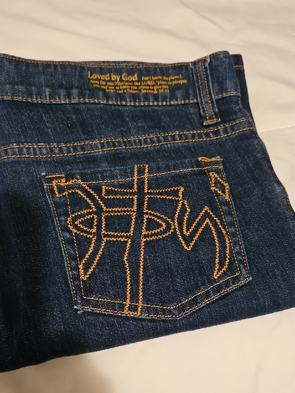 Women’s Boot Cut Jeans in Dark Blue